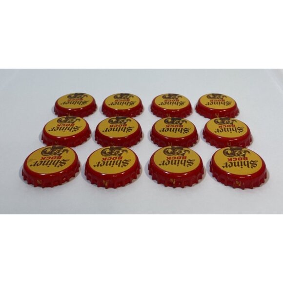 Lot of 12 Ram Head Red Yellow Shiner Bock Texas Beer Bottle Caps Twist Top Lid - Picture 6 of 9